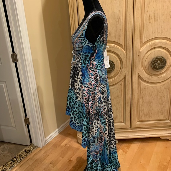 True Colours by La Moda Frill High-Lo Maxi Dress ~NWT - Picture 3 of 6